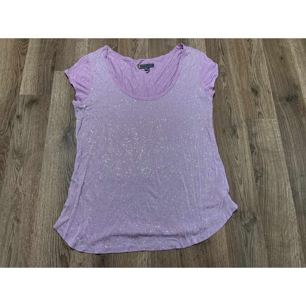 Buffalo Jeans Shirt, Women's Size Large, Purple, Beaded